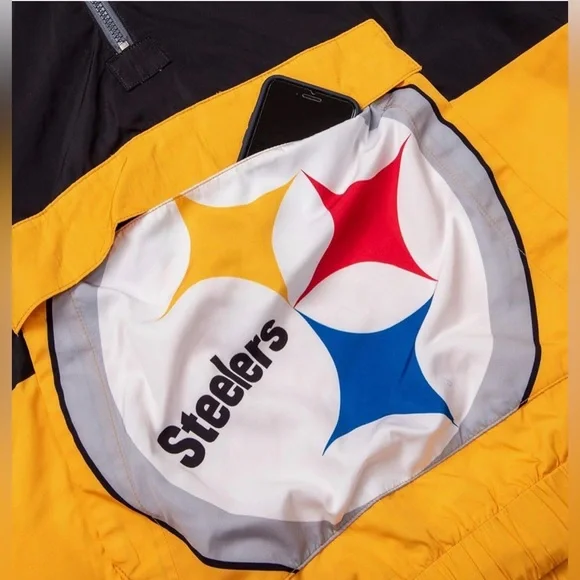 NFL Steelers FOCO NFL mens Steelers Logo Warm-up Windbreaker 2X - Picture 3 of 10